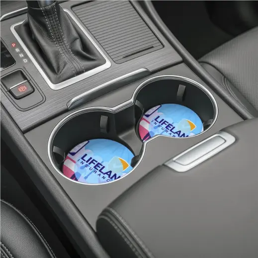 Hoppla Cuppa Neoprene Car Cup Coaster Display